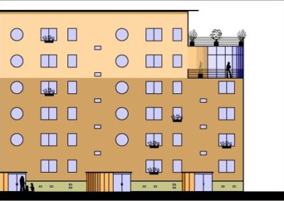 Umbau und Modernisierung von Wohnblocks in Halberstadt 1