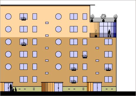 Umbau und Modernisierung von Wohnblocks in Halberstadt 1